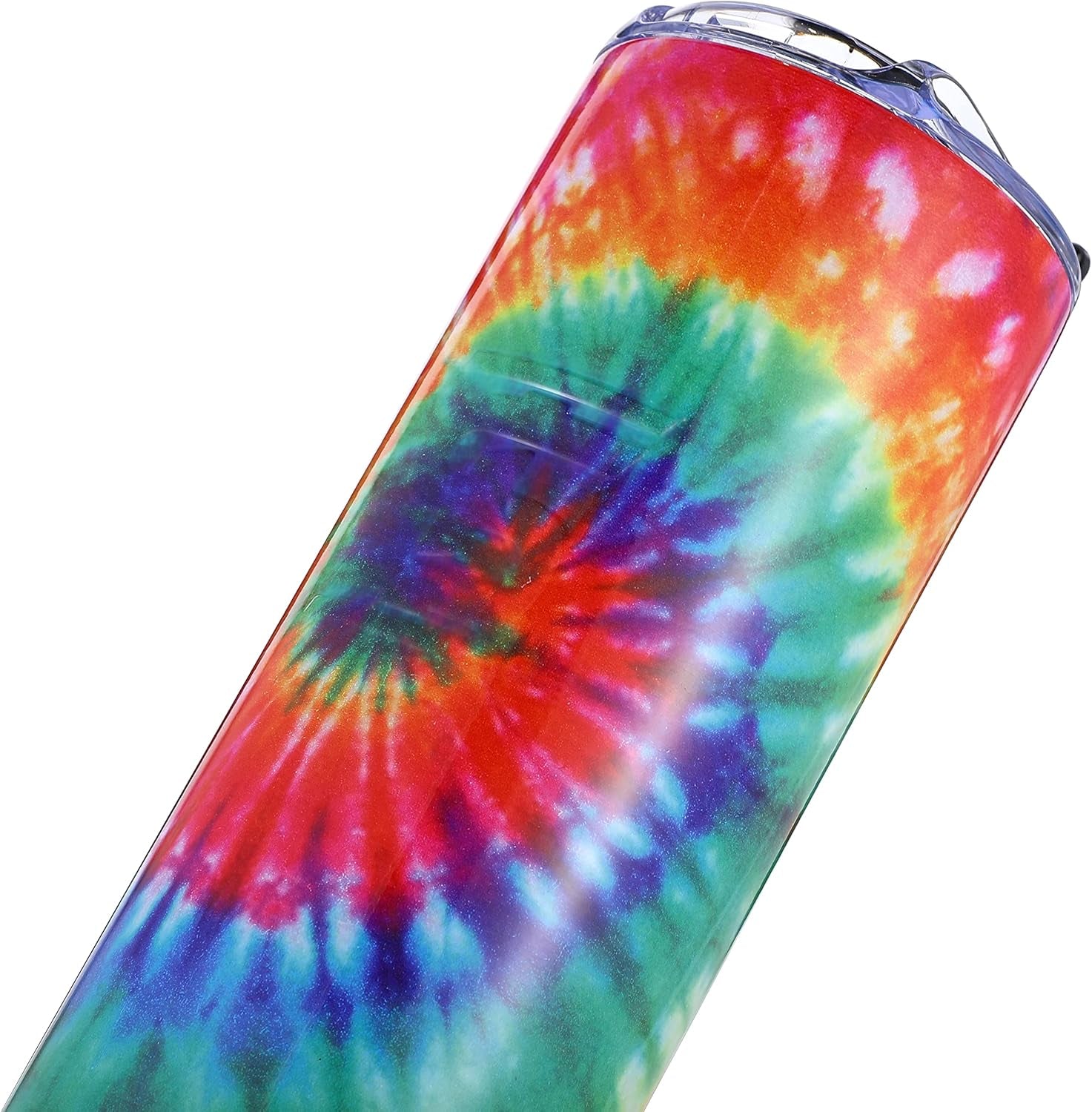 20 Oz Skinny Tumbler (Tie Dye) - Stainless Steel Tumbler & Insulated Water Bottle with Straw- Vacuum Insulated Tumbler for Hot and Cold Beverages- Holds Ice for 30+ Hours | Gronk Shaker