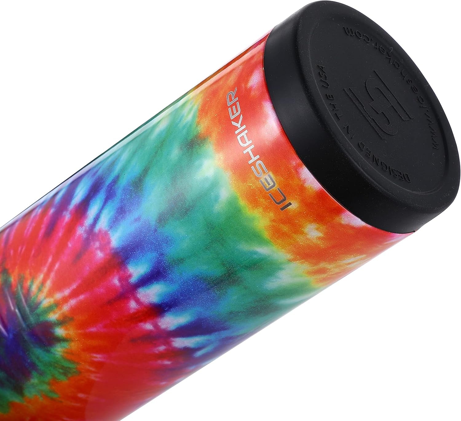 20 Oz Skinny Tumbler (Tie Dye) - Stainless Steel Tumbler & Insulated Water Bottle with Straw- Vacuum Insulated Tumbler for Hot and Cold Beverages- Holds Ice for 30+ Hours | Gronk Shaker