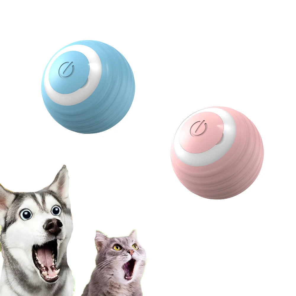 Interactive Electronic Cat Toy: Automatic Rolling Ball for Indoor Play